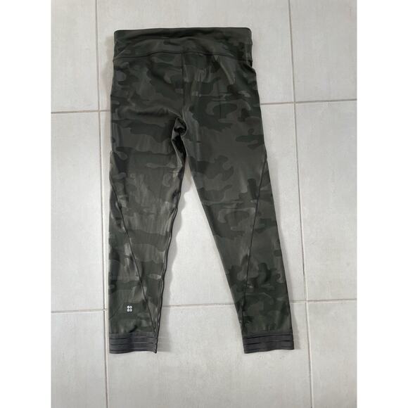 Sweaty Betty Legging 7/8 Crop Camo Activewear Athleisure - Picture 4 of 9